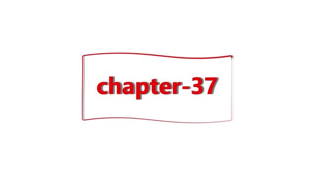 Red text reading chapter-37 centered inside a rectangular frame with a thin red border on a plain white background, for book indexing