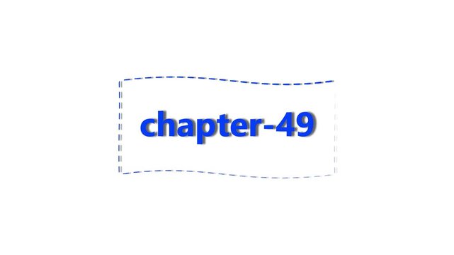 Blue text reading chapter-49 centered inside a rectangular frame with a thin blue border on a plain white background, for book indexing