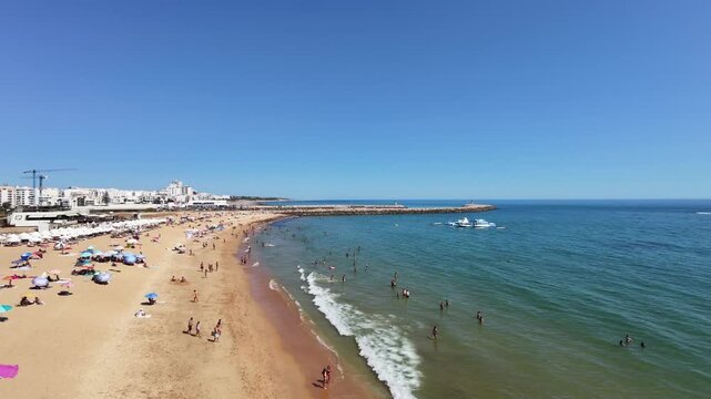 Vilamoura Praia da Marina Drone Aerial