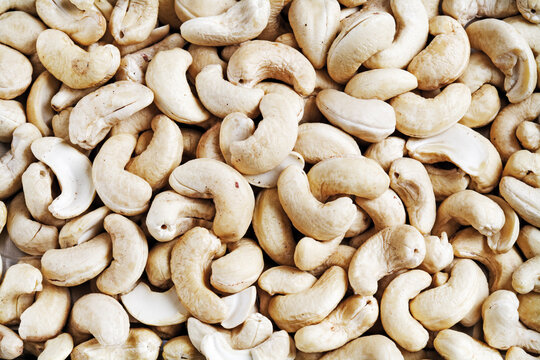 Cashew nuts, close-up