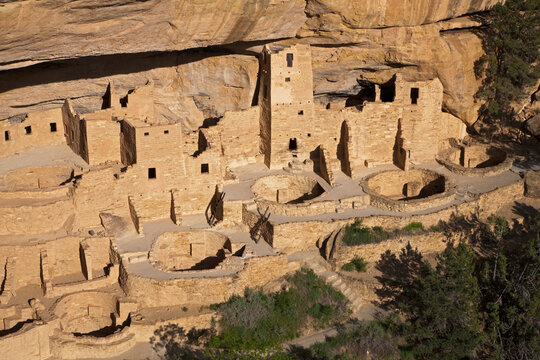 USA, Colorado, Mesa Verde National Park, Square Tower House