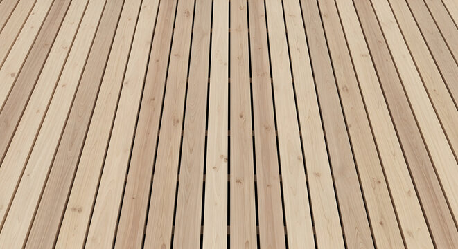 High Angle View of Parallel Vertical Wood Planks Creating a Symmetrical Texture Pattern for Modern Architectural Background Design