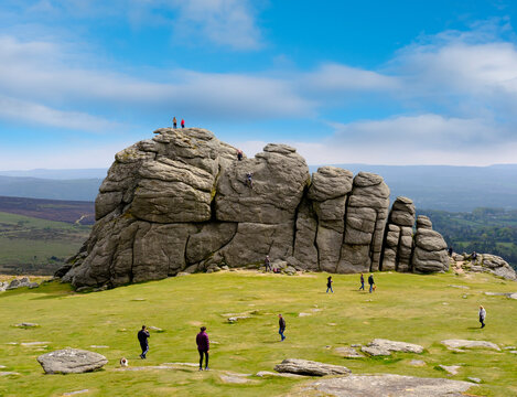 UK, Haytor Vale, Haytor Rocks at Dartmoor National Park