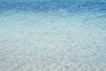 serene ocean waves ripples movement in open water aerial view nature photography travel tourism environmental themes blue green white clear light clean background copy space web. © DIgnat_Switzerland