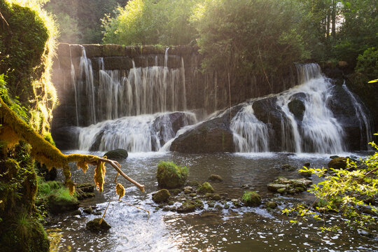 Germany, Bavaria, Allgaeu, Rettenberg, Geratser Waterfalls