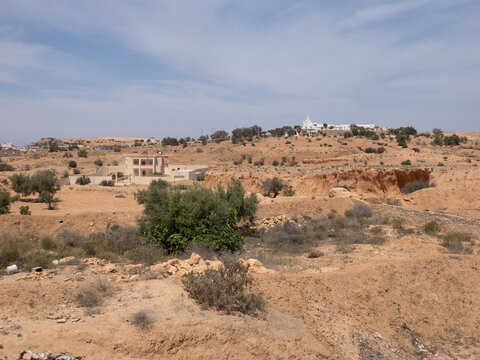Paisaje en Guellala, Isla de Djerba, T&uacute;nez, &Aacute;frica