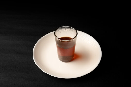 Glass of lemon tea