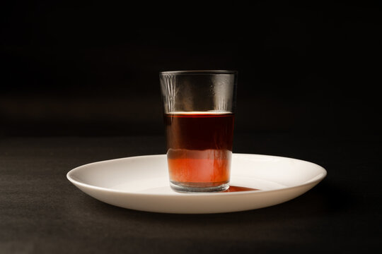 Glass of lemon tea
