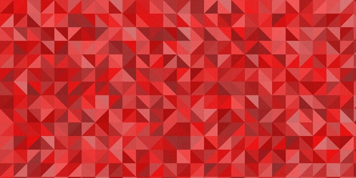 Monochromatic red geometric pattern with textured triangular shapes.