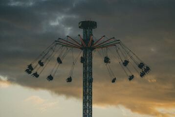 Swing carousel ride at Kiliani fair in Würzburg © atha