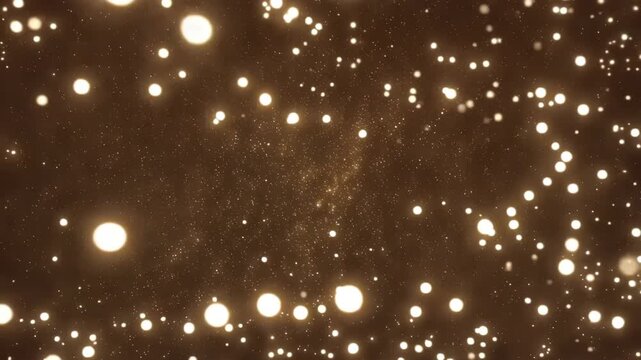 Soft Premium Particle Field &mdash; Gold‑White Elegant Motion Background