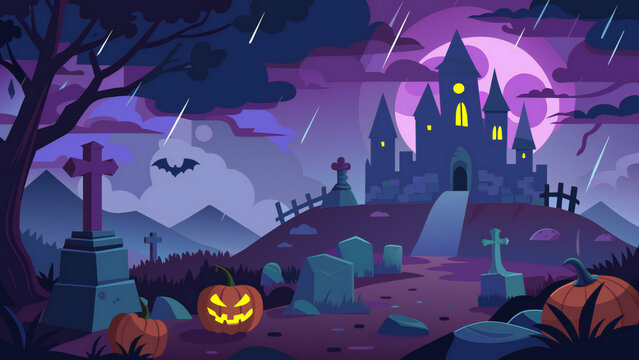 halloween night background