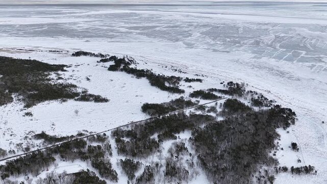 Finland Baltic Saaremaa K&uuml;bassaare Poolsaar Udriku Laid and Laht Liivi Laht Gulf of Riga Maastikukaitseala Nature Reserve