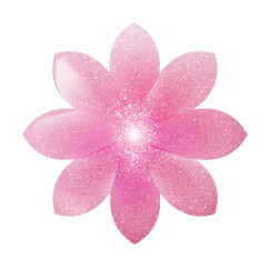 Fototapeta premium PNG Pink flower icon petal plant shape.