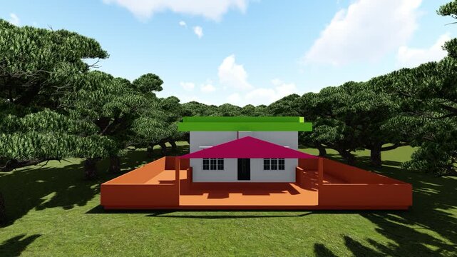 Forest moden house for the Guest 