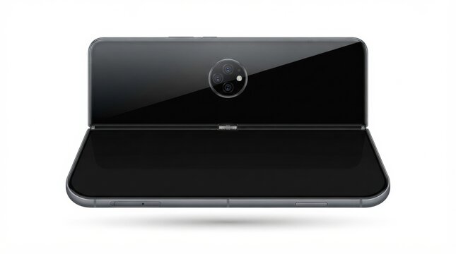 New smartphone model with dual screens and sleek design showcased at technology event in 2023