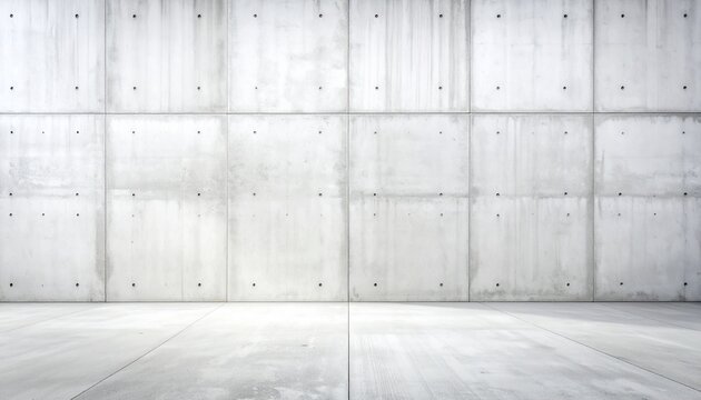 Modern concrete wall and floor background, industrial interior design texture