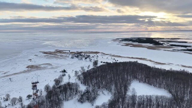 Finland Baltic Saaremaa K&uuml;bassaare Poolsaar Udriku Laid and Laht Liivi Laht Gulf of Riga Maastikukaitseala Nature Reserve
