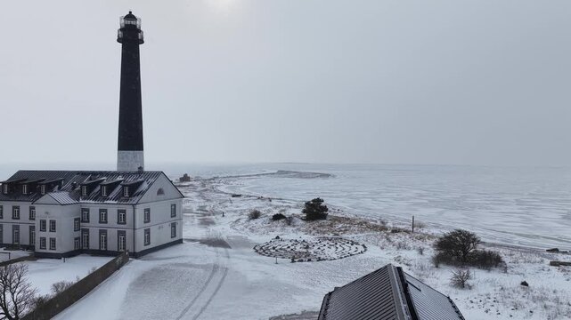 Finland Baltic Saaremaa Island S&auml;&auml;re Laht S&otilde;rve Lighthouse and Beach Kura Kurk Sea Looduskaitseala Nature Reserve