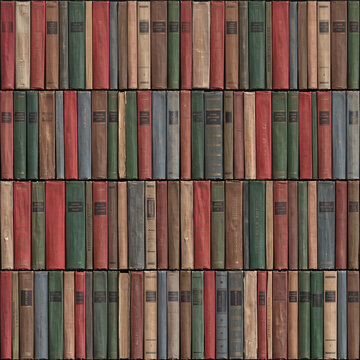 Old Book Spines Library Bookshelf Texture Background

Descripci&oacute;n
High-resolution texture background featuring dense vertical rows of vintage hardcover book spines in red, green, and brown tones. Clas