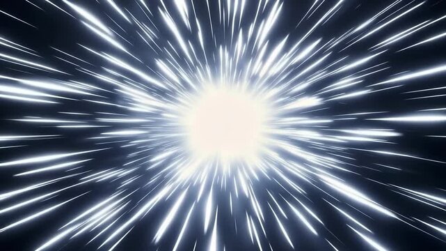 Charged Light Tunnel &mdash; White‑Blue Forward Motion Background