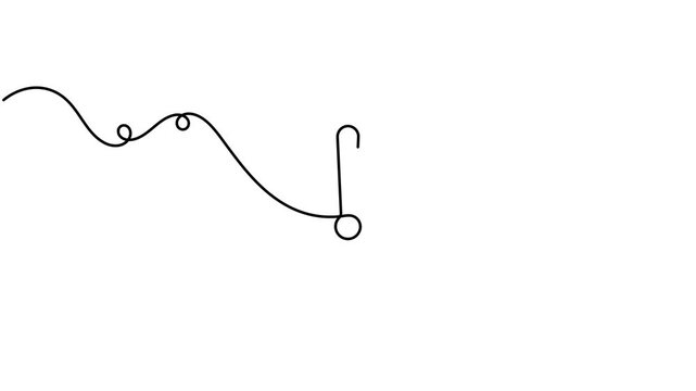 Exclamation mark in speech bubble icon sign continuous one line drawing moving on white background minimalist single art caution alert advertisement and warning announcement messaging symbol animation