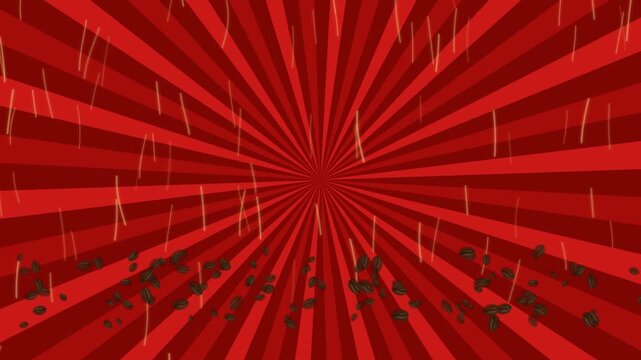 Abstract Aroma Sunburst Drift Seamless Loop with solid theme