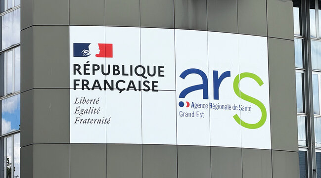 Fa&ccedil;ade de l'Agence R&eacute;gionale de Sant&eacute; du Grand Est &agrave; Nancy.