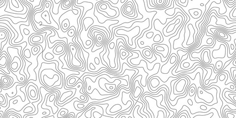 Fototapeta premium Detailed topographic relief line background, abstract hand drawn terrain lines with ridge and valley detail, for backdrop, packaging and web design.