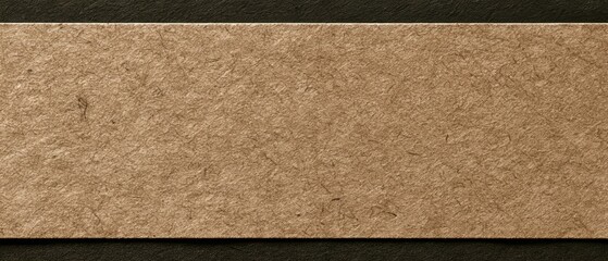 Fototapeta premium Textured brown paper with visible fibers and a dark background border