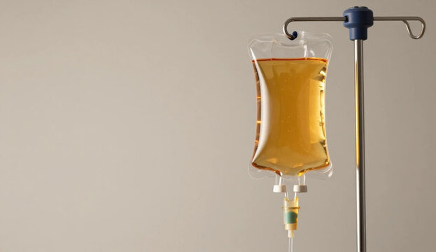Intravenous Infusion Bag Closeup