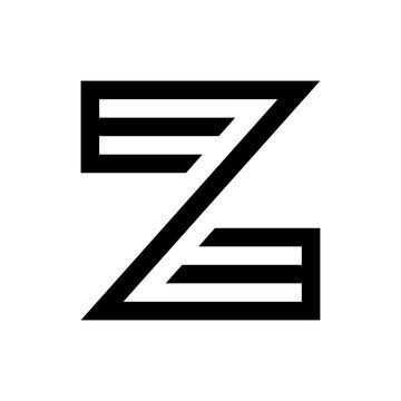 Letter Z logo. Icon design. Template elements. Geometric abstract logos