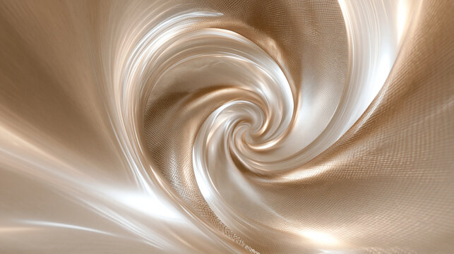 Abstract Golden Silk Swirl Background with Metallic Texture