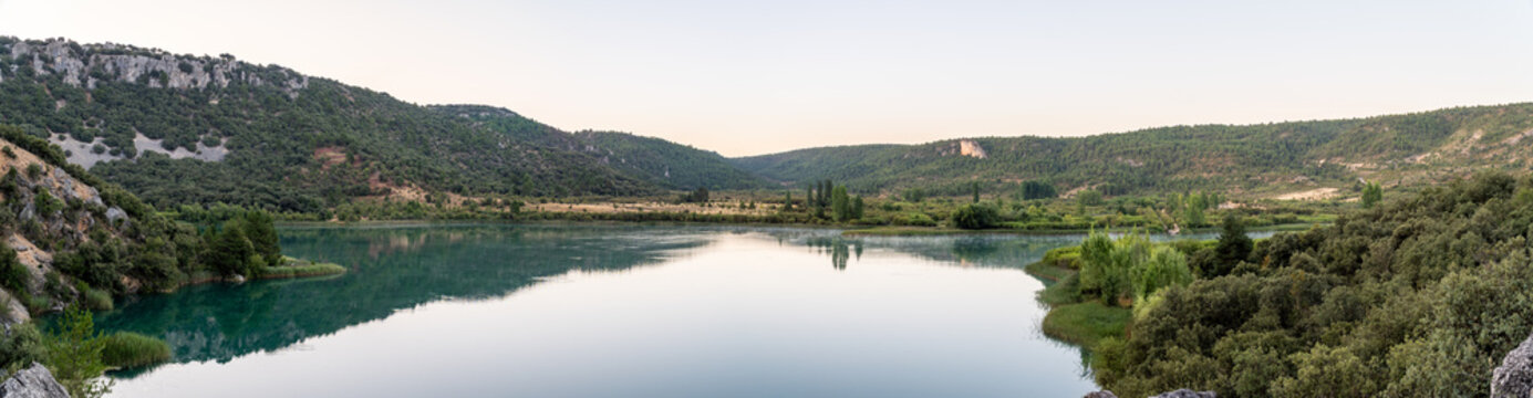 Landscape in Laguna de El Tobar, in Castilla la Mancha, Spain.