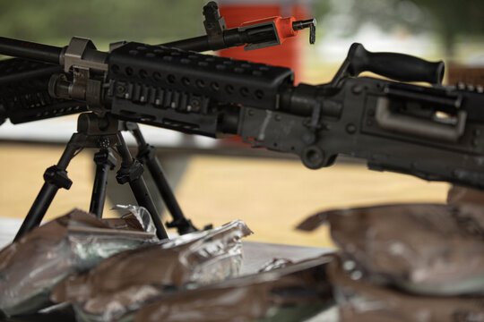 assault rifle with a rifle