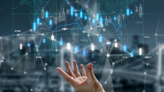 Futuristic Financial Interface with Stock Market Data and Human Hand Reaching for Digital Graphs and Charts in a Modern Business Environment. Entropy.
