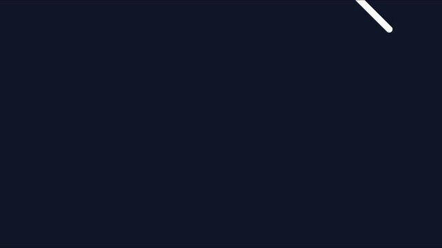 Animated hamburger menu transitioning to close x symbol on dark animation 4k background, ui ux web development