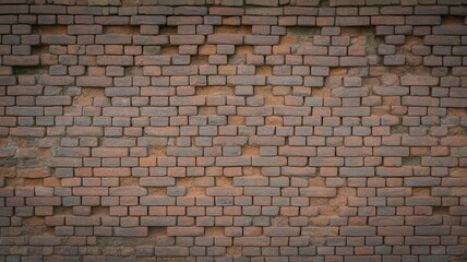 Fototapeta premium Distressed aged dark brick wall