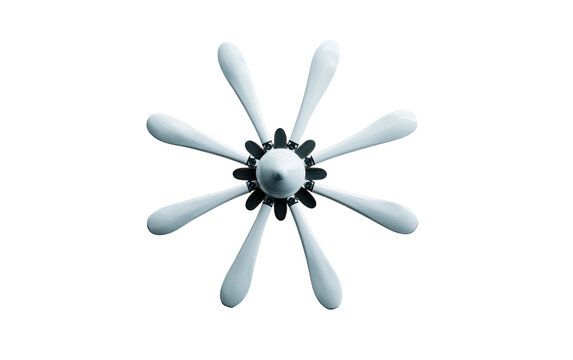 Professional drone propeller kit displayed in a circular layout highlighting balanced design and replacement parts for UAV maintenance Isolated on transparent background PNG