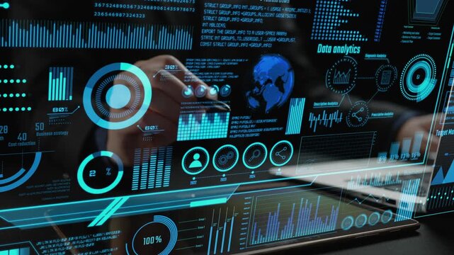 Explore a dynamic interface showcasing business analytics, data visualization tools, and interactive charts for effective decision making and strategic planning. Cipher