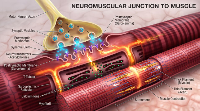 Neuromuscular Junction to Muscle