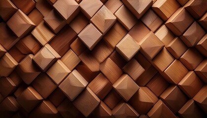 Fototapeta premium Background Made Of Wooden Cubes