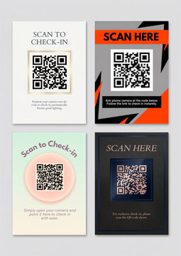 Qr code with 4 models