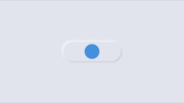 Minimalist ui toggle switch animation: interactive on off button for mobile apps and web 4k