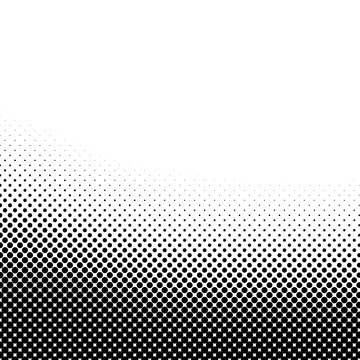 Halftone pattern border illustration 