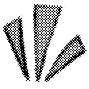 Halftone pattern. Emphasis doodle