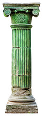 Fototapeta premium PNG Green Greek ancient column architecture pillar corinthian.