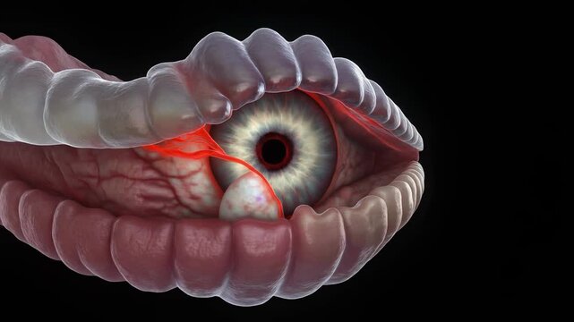 Scleral Spur Beneath Transparent Anterior Chamber Angle Showing Fibrotic Stiffening for Glaucoma Education