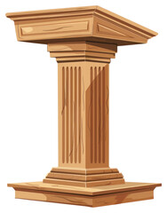 Fototapeta premium PNG Podium architecture illustration presentation.
