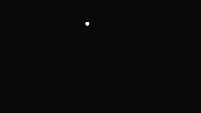 Minimalist loading spinner animation with colorful pie chart progress indicator on 4k black background